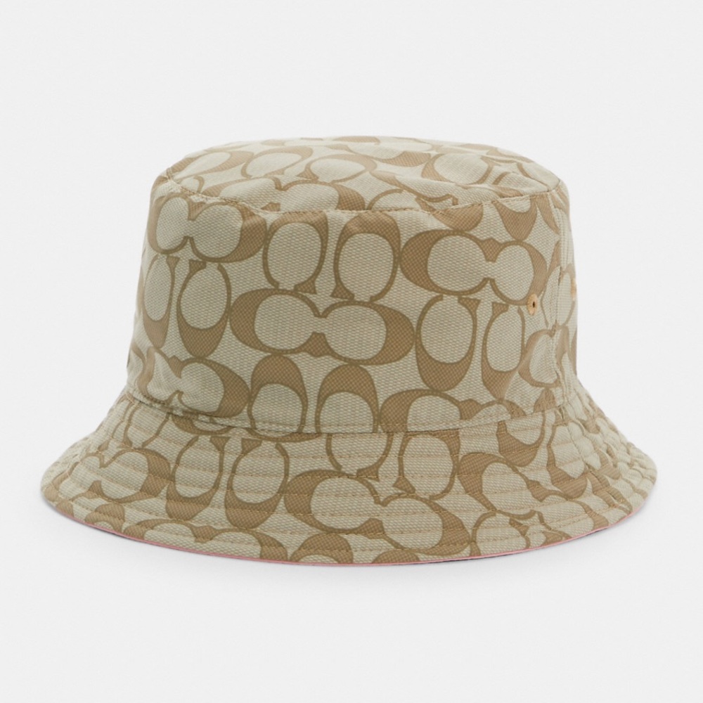 Coach Reversible Bucket Hat in Signature Canvas